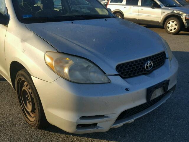 2T1KR32E33C067579 - 2003 TOYOTA COROLLA MA SILVER photo 9