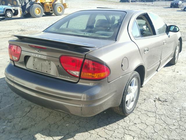 1G3NL52E82C177318 - 2002 OLDSMOBILE ALERO GL BROWN photo 4