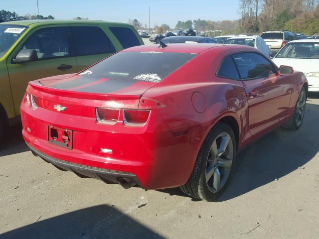 2G1FC1EV3A9160059 - 2010 CHEVROLET CAMARO LT RED photo 4