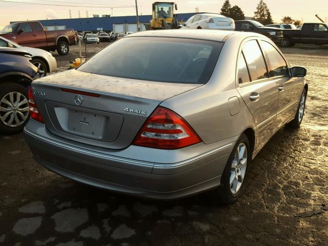 WDBRF92H37F904346 - 2007 MERCEDES-BENZ C 280 4MAT TAN photo 4