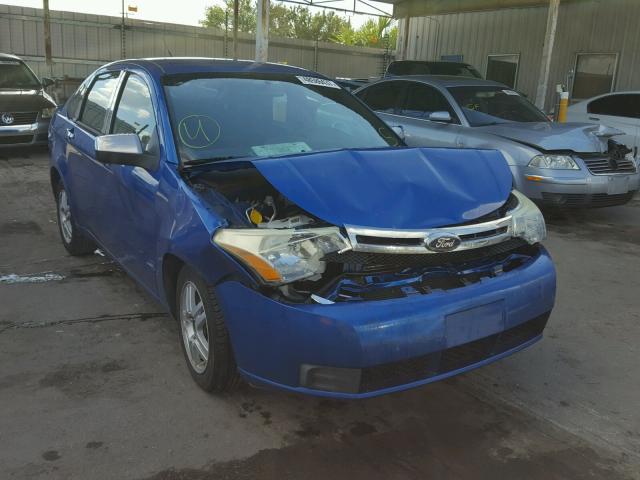 1FAHP3FN4BW142666 - 2011 FORD FOCUS SE BLUE photo 1