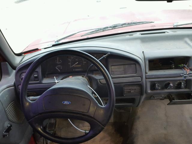 1FTEX15Y6NKA85203 - 1992 FORD F150 MAROON photo 9