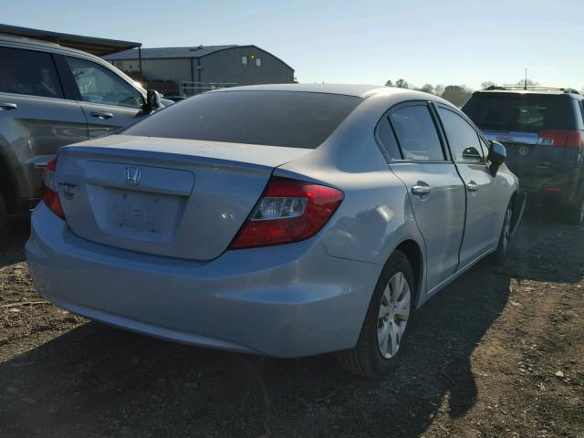 19XFB2F50CE354809 - 2012 HONDA CIVIC LX SILVER photo 4