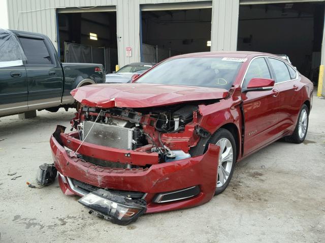 2G1115SL9F9223618 - 2015 CHEVROLET IMPALA LT MAROON photo 2