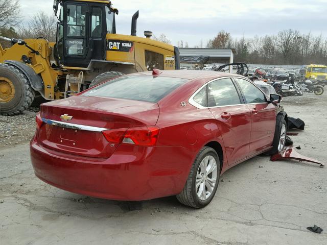 2G1115SL9F9223618 - 2015 CHEVROLET IMPALA LT MAROON photo 4