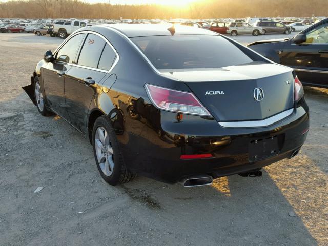 19UUA8F24CA038742 - 2012 ACURA TL BLACK photo 3