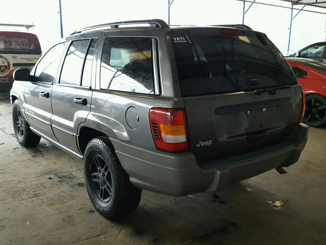 1J4GX48S62C289467 - 2002 JEEP GRAND CHER GRAY photo 3