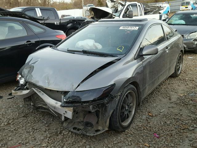 2HGFG12858H571300 - 2008 HONDA CIVIC EX GRAY photo 2