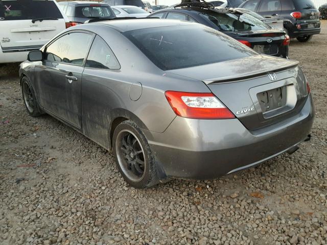 2HGFG12858H571300 - 2008 HONDA CIVIC EX GRAY photo 3