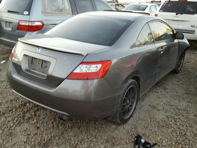 2HGFG12858H571300 - 2008 HONDA CIVIC EX GRAY photo 4