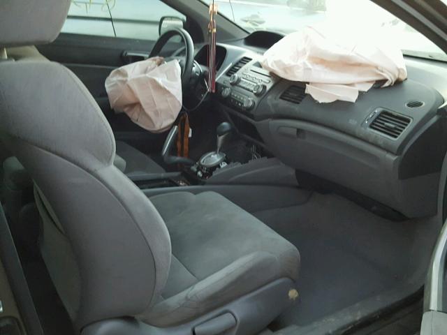 2HGFG12858H571300 - 2008 HONDA CIVIC EX GRAY photo 5