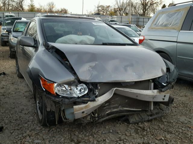 2HGFG12858H571300 - 2008 HONDA CIVIC EX GRAY photo 9