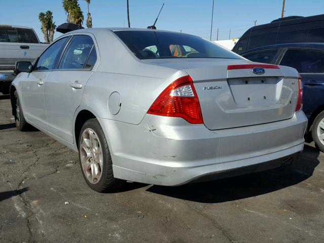 3FAHP0HA9AR124500 - 2010 FORD FUSION SE SILVER photo 3