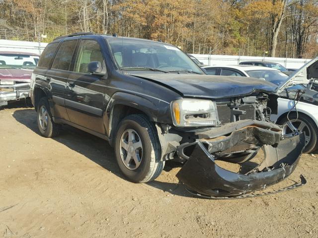 1GNDS13S252378922 - 2005 CHEVROLET TRAILBLAZE BLACK photo 1