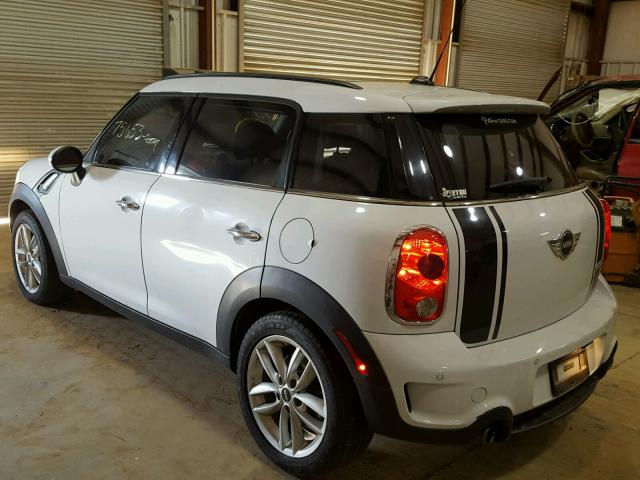 WMWZC3C56CWL85019 - 2012 MINI COOPER S C WHITE photo 3