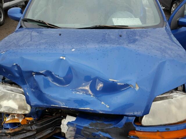 KL1TD62685B447099 - 2005 CHEVROLET AVEO BASE Mavi foto 7