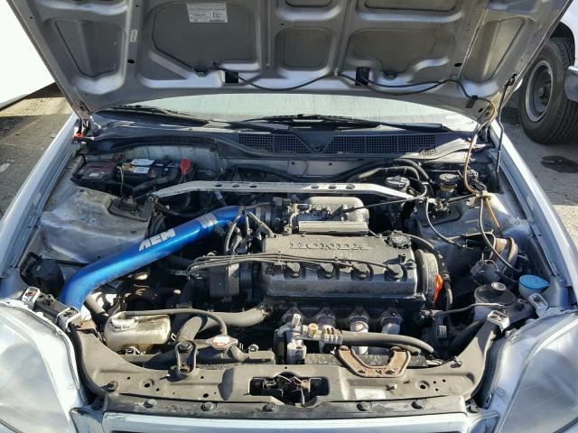 1HGEJ814XYL016124 - 2000 HONDA CIVIC EX 蓝色 照片 7