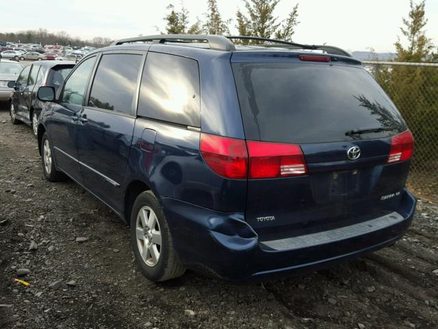 5TDZA23C25S376824 - 2005 TOYOTA SIENNA CE BLUE photo 3