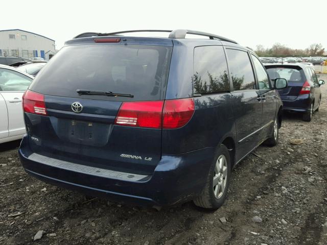 5TDZA23C25S376824 - 2005 TOYOTA SIENNA CE BLUE photo 4