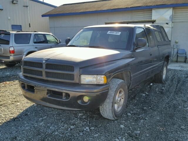 3B7HC13Y81G760868 - 2001 DODGE RAM 1500 BLACK photo 2