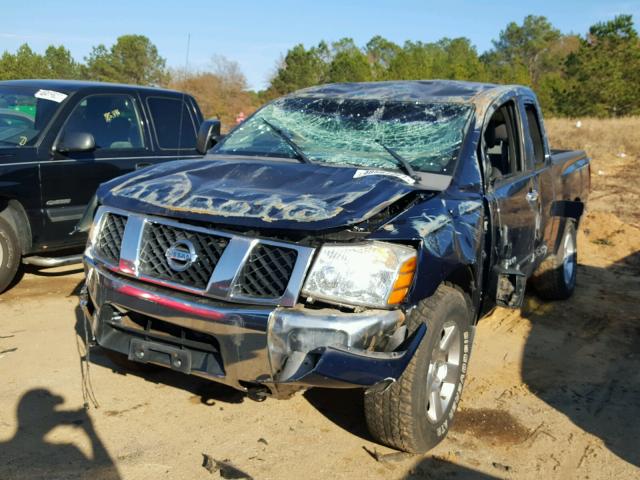 1N6BA06B96N514274 - 2006 NISSAN TITAN XE BLUE photo 2