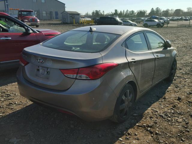 5NPDH4AE9BH027988 - 2011 HYUNDAI ELANTRA GL BEIGE photo 4