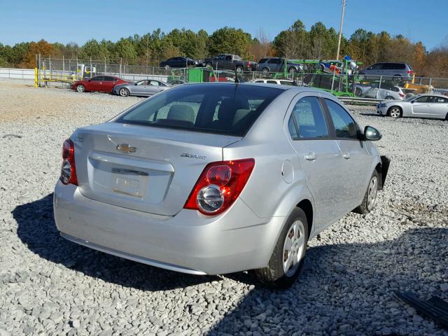 1G1JA5SH8D4121867 - 2013 CHEVROLET SONIC LS SILVER photo 4