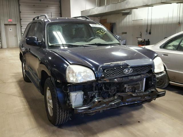 KM8SC73DX4U853538 - 2004 HYUNDAI SANTA FE G BLUE photo 1