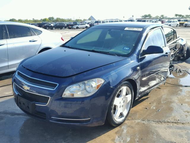 1G1ZJ57738F250418 - 2008 CHEVROLET MALIBU 2LT BLUE photo 2