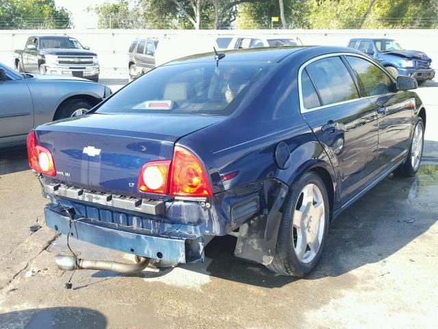 1G1ZJ57738F250418 - 2008 CHEVROLET MALIBU 2LT BLUE photo 4