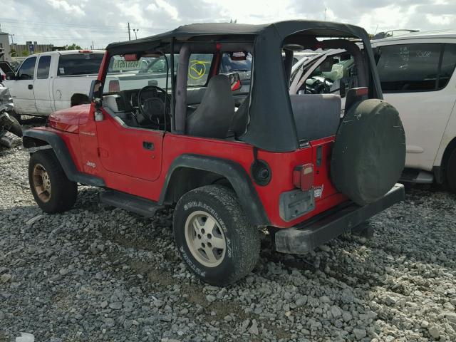 1J4FY29P9VP435350 - 1997 JEEP WRANGLER / RED photo 3