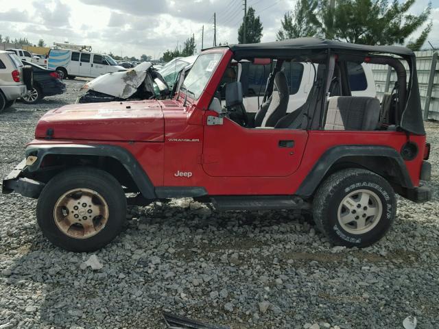 1J4FY29P9VP435350 - 1997 JEEP WRANGLER / RED photo 9