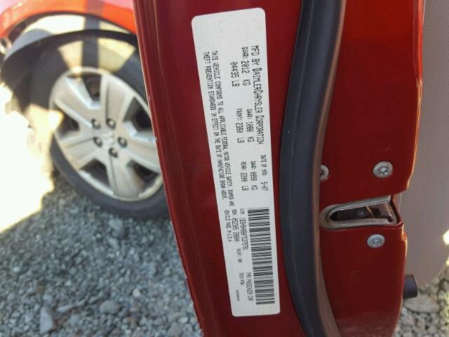 1B3HB48B07D379791 - 2007 DODGE CALIBER SX RED photo 10