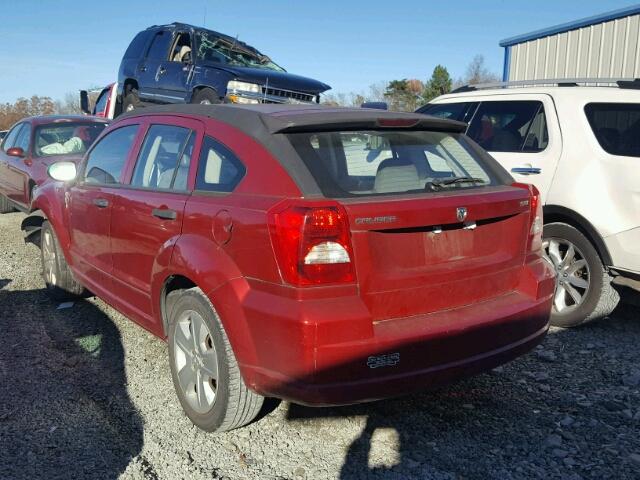 1B3HB48B07D379791 - 2007 DODGE CALIBER SX RED photo 3