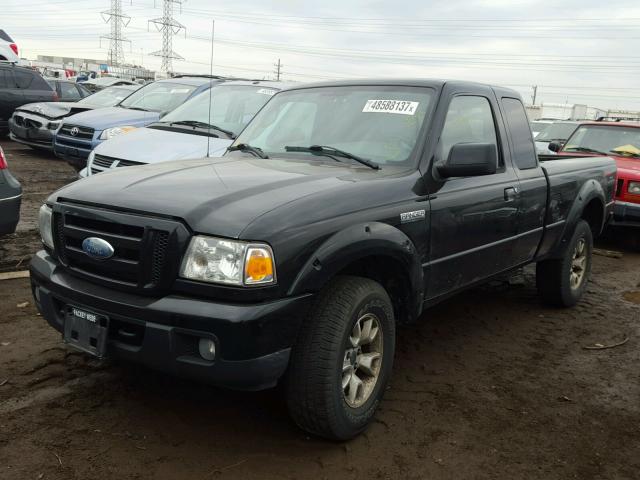 1FTZR45E57PA26474 - 2007 FORD RANGER SUP BLACK photo 2