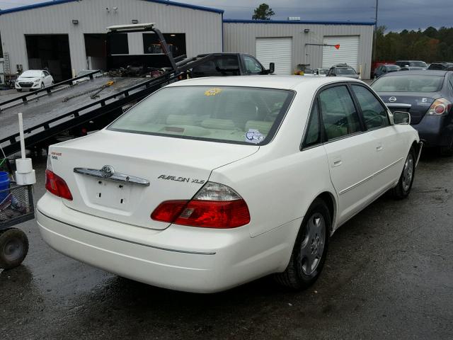 4T1BF28B43U269572 - 2003 TOYOTA AVALON XL WHITE photo 4