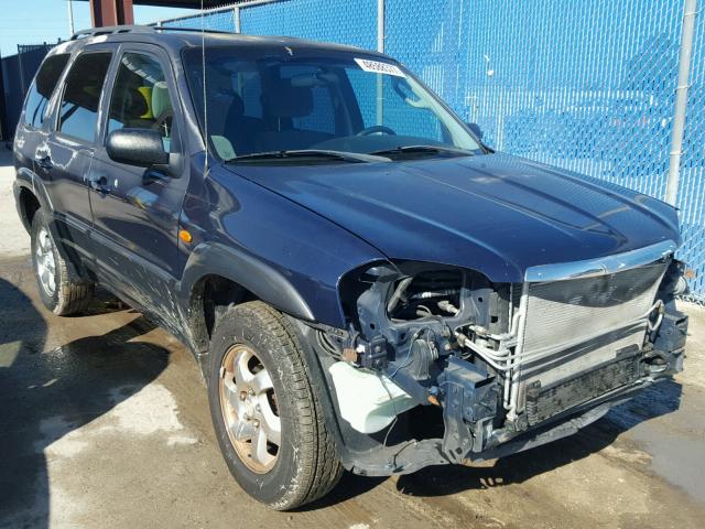 4F2YZ041X4KM29121 - 2004 MAZDA TRIBUTE LX BLUE photo 1