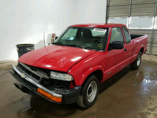 1GCCS19W828150639 - 2002 CHEVROLET S TRUCK S1 RED photo 2