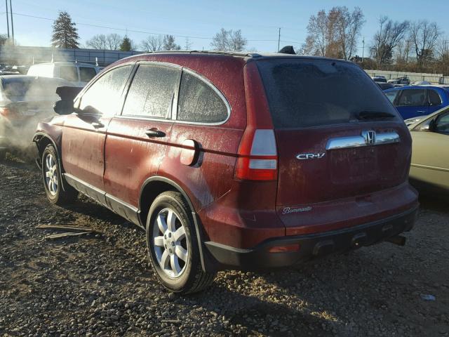 5J6RE48568L002100 - 2008 HONDA CR-V EX MAROON photo 3