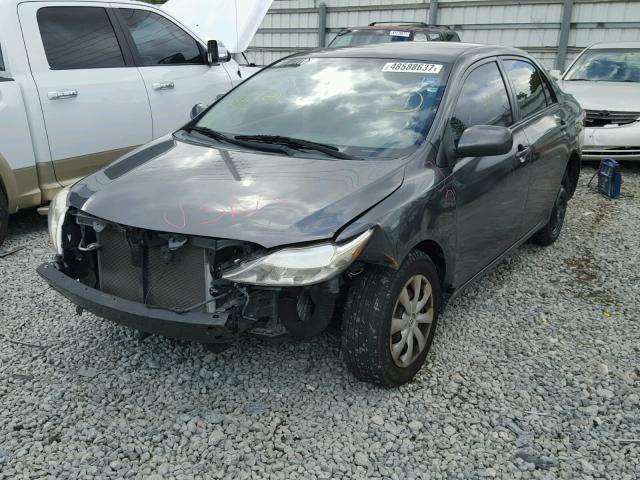 2T1BU4EE7AC493207 - 2010 TOYOTA COROLLA BA GRAY photo 2