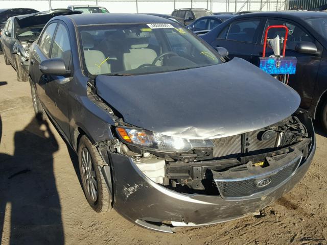 KNAFU4A21A5857998 - 2010 KIA FORTE EX GRAY photo 1