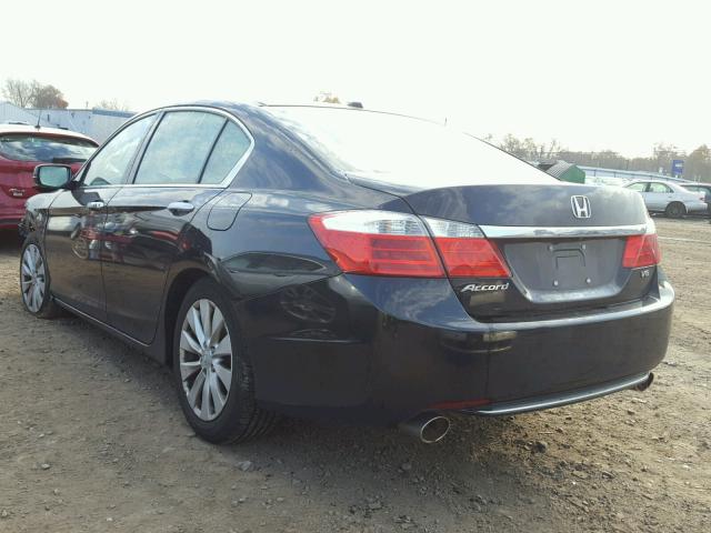 1HGCR3F84DA042027 - 2013 HONDA ACCORD EXL BLACK photo 3