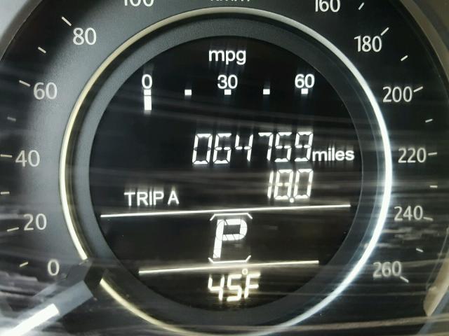 1HGCR3F84DA042027 - 2013 HONDA ACCORD EXL BLACK photo 8