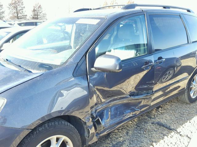 5TDZA22C56S466486 - 2006 TOYOTA SIENNA XLE GRAY photo 9