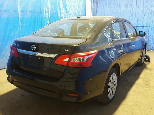 3N1AB7AP6GL653693 - 2016 NISSAN SENTRA S BLACK photo 4