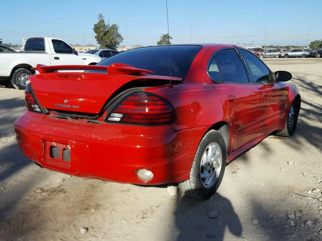 1G2NF52E14C237857 - 2004 PONTIAC GRAND AM S RED photo 4