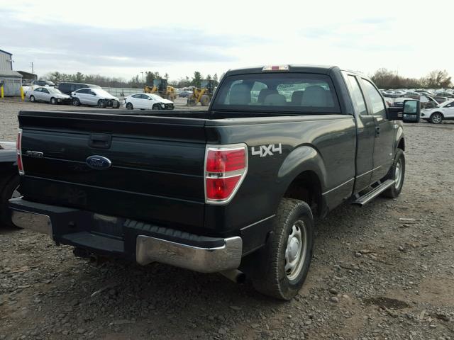 1FTVX1ET0CKE14298 - 2012 FORD F150 SUPER BLACK photo 4