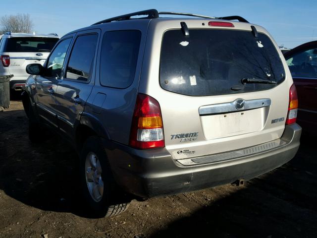 4F2YU08111KM64831 - 2001 MAZDA TRIBUTE LX SILVER photo 3