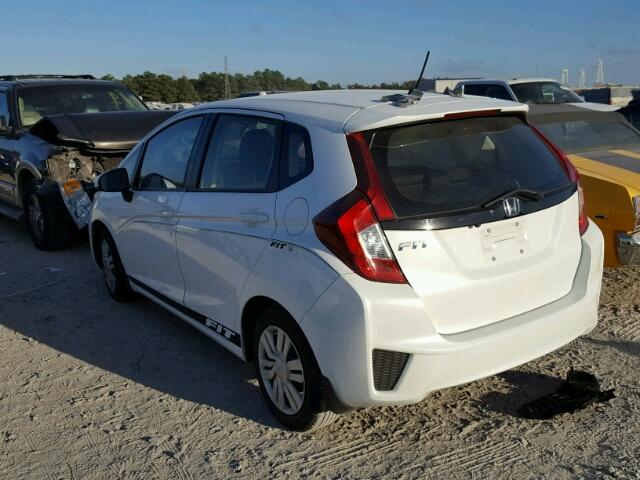 JHMGK5H50GS006920 - 2016 HONDA FIT LX WHITE photo 3