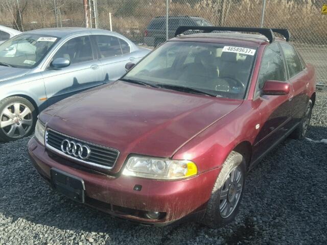 WAUDC28D8YA151215 - 2000 AUDI A4 1.8T QU RED photo 2